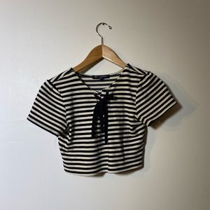 Striped Crop Top